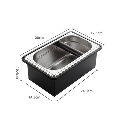 Recessed Bar Coffee Maker Accessories Stainless Steel Slag Bucket - Hearth & Lume