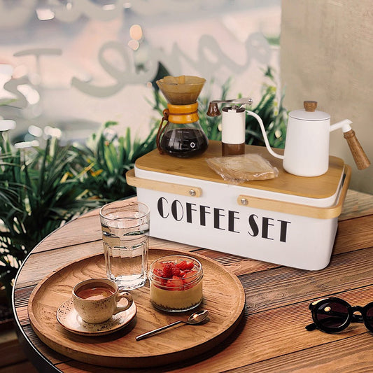 Camping Storage Box Hand Brewed Coffee Set - Hearth & Lume