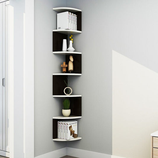 Wall Corner Shelf Corner Bookshelf Shelf Living Room Decoration Shelf Corner Wall Shelf Storage Rack - Hearth & Lume