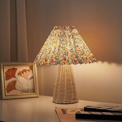 Night Light Pleated Table Lamp Decoration Retro Bedroom Bedside Lamp High - grade Atmosphere - Hearth & Lume