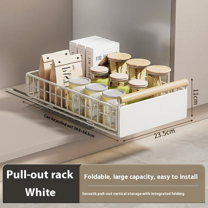 Kitchen Bathroom Multifunctional Foldable Pull Storage Basket - Hearth & Lume