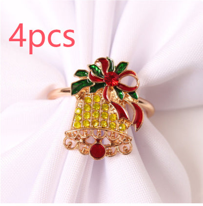 Christmas Tree Napkin Ring Snowflake Napkin Button