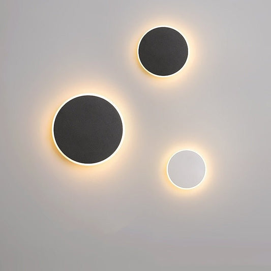 Round Led Wall Lamp Nordic Bedroom Light Bedside Lamp - Hearth & Lume