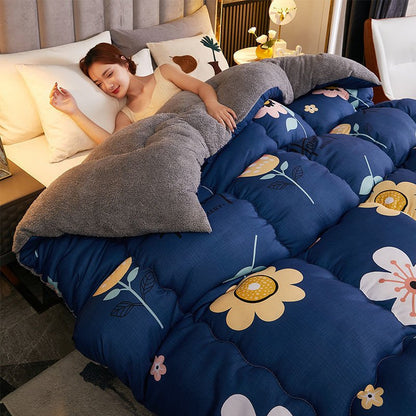 Lamb Cashmere Winter Quilt Thickened - Hearth & Lume