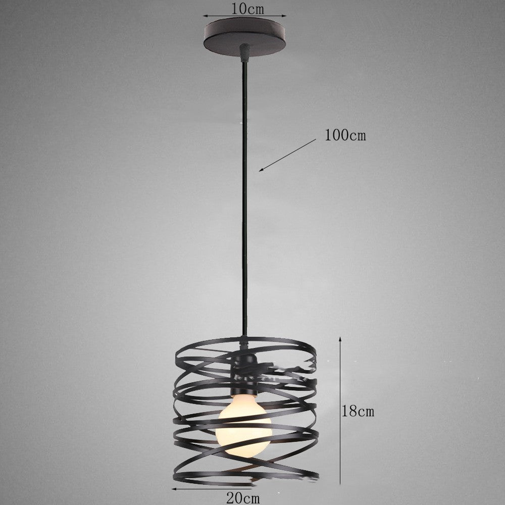 Restaurant Cafe Bar Iron Art Single Head Post Modern Chandelier - Hearth & Lume