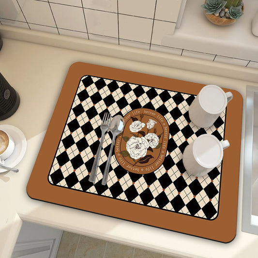 Diatom Ooze Absorbent Kitchen Table Mat