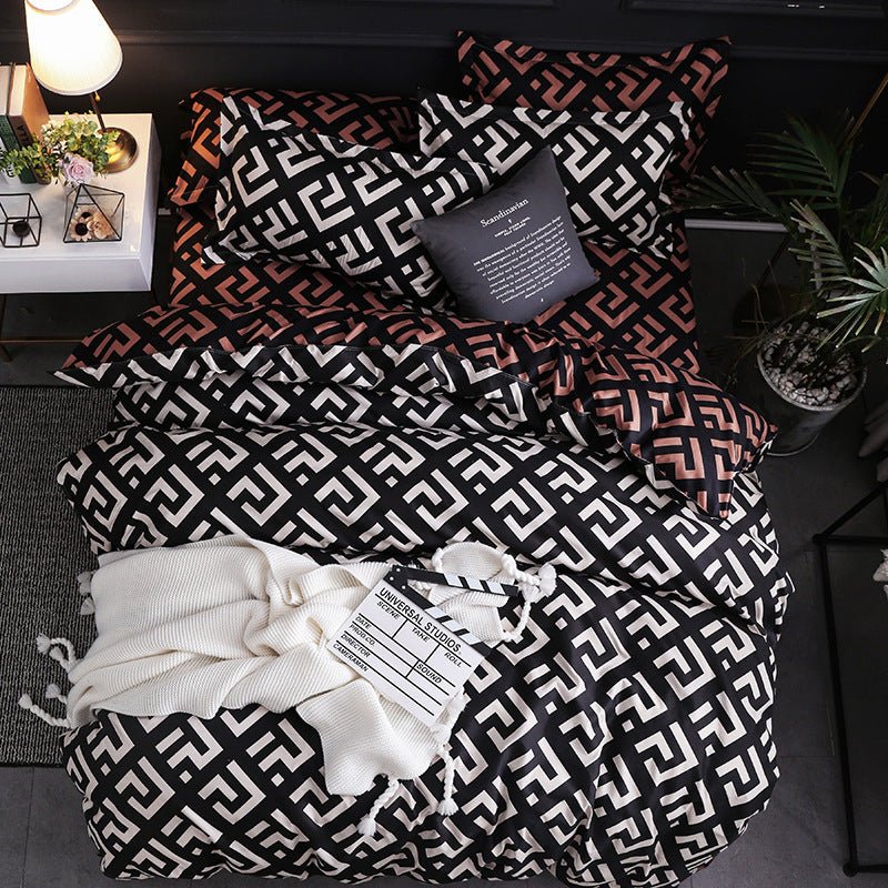 Quilt Duvet Cover 2 Pillow Cases Bedding Sets 3 Pcs - Hearth & Lume