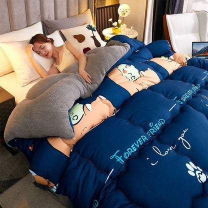 Lamb Cashmere Winter Quilt Thickened - Hearth & Lume
