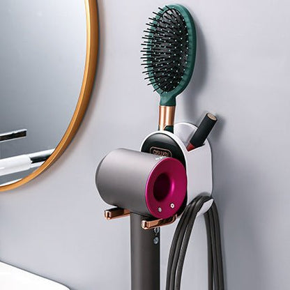 Hair Dryer Rack Free Punch Bathroom - Hearth & Lume
