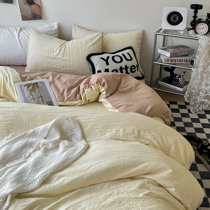 Super Soft Pleated Bed Sheet Quilt Cover - Hearth & Lume