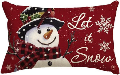 Christmas Simple Linen Pillow Cover Home Sofa Decoration - Hearth & Lume