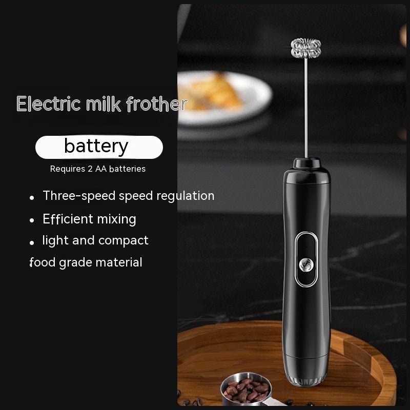 Milk Frother Coffee Frother Household Electric Milk Stirring Battery Handheld Blender - Hearth & Lume