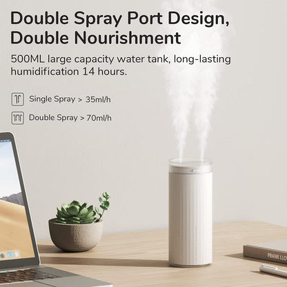 Small Humidifiers 500ml Desk Humidifier Night Light - Hearth & Lume
