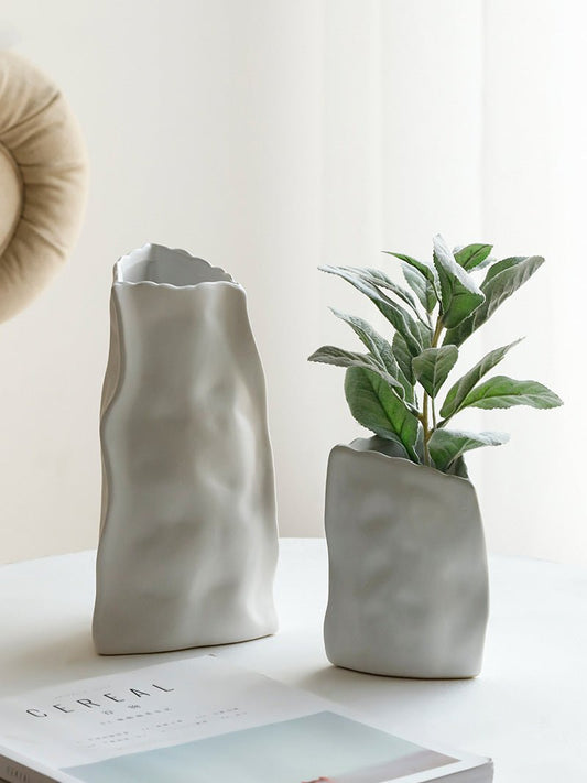 Nordic Irregular Art Ceramic Vase Decoration Living Room - Hearth & Lume