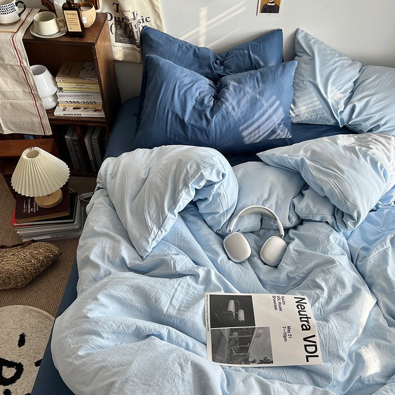 Super Soft Mixed Washed Cotton Four - piece Set - Hearth & Lume