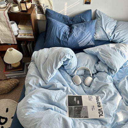 Super Soft Mixed Washed Cotton Four - piece Set - Hearth & Lume