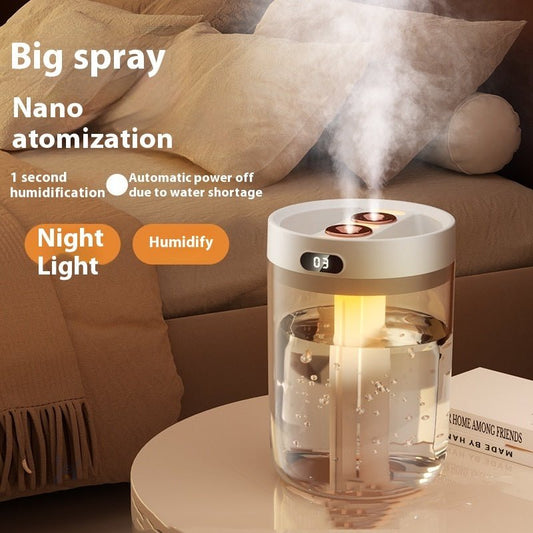 Usb Large Capacity Air Humidifying Double Spray Humidifier - Hearth & Lume