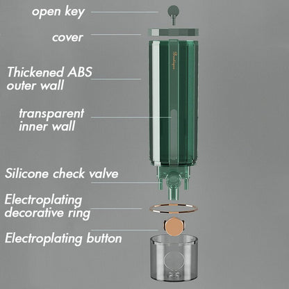 450ml Manual Wall Mounted Bathroom Liquid Soap Dispenser - Hearth & Lume