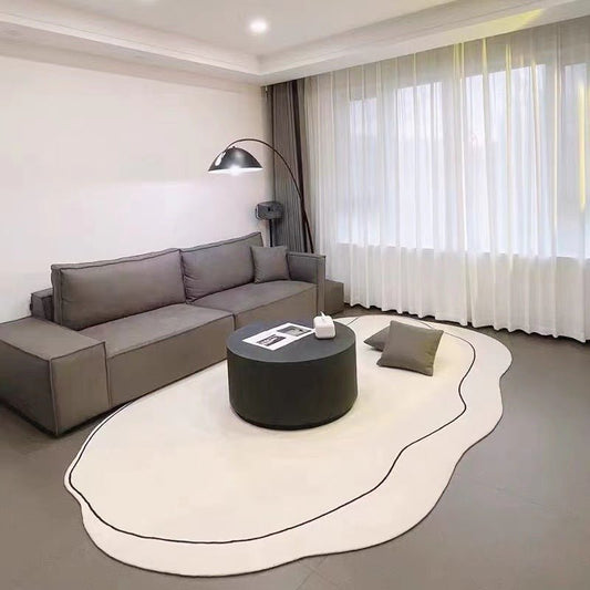 Japanese Minimalist Living Room Cashmere Carpet - Hearth & Lume