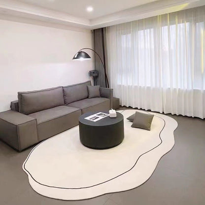 Japanese Minimalist Living Room Cashmere Carpet - Hearth & Lume
