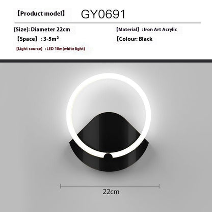 Creative Wall Lamp Simple Modern Bedroom Bedside Lamp - Hearth & Lume