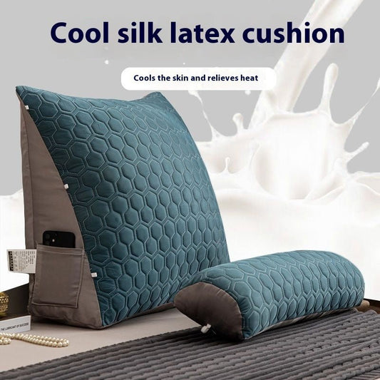 Summer Ice Silk Latex Summer Mat Pillow Bedside Cushion - Hearth & Lume