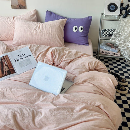 Super Soft Pleated Bed Sheet Quilt Cover - Hearth & Lume