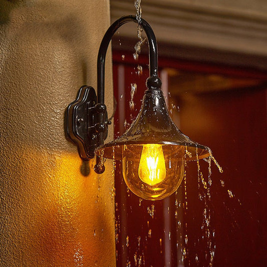 Outdoor Wall Lamp Horn Wall Lamp Outdoor Gate Lamp - Hearth & Lume