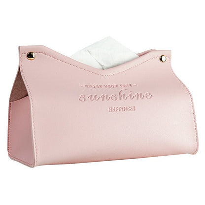 Leather Tissue Box, Hotel Pumping Box, Home Living Room, Creative Gift Box - Hearth & Lume