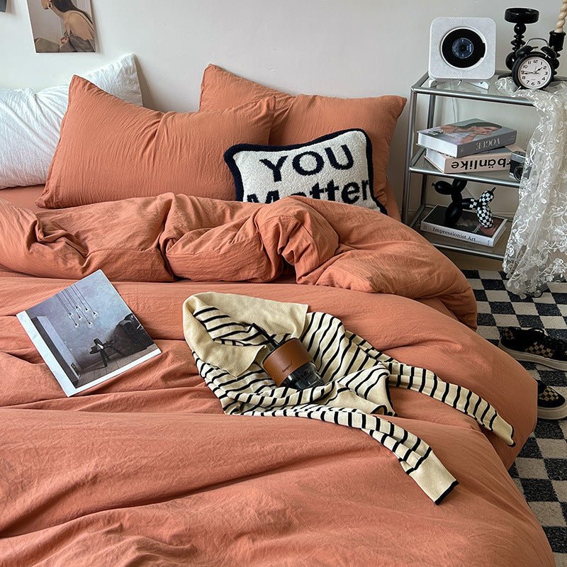 Super Soft Pleated Bed Sheet Quilt Cover - Hearth & Lume