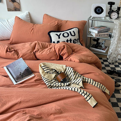 Super Soft Pleated Bed Sheet Quilt Cover - Hearth & Lume