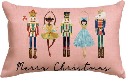Christmas Simple Linen Pillow Cover Home Sofa Decoration - Hearth & Lume