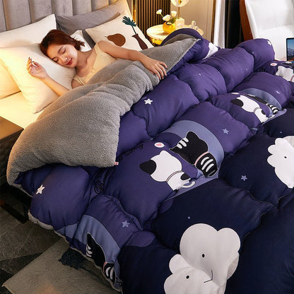Lamb Cashmere Winter Quilt Thickened - Hearth & Lume