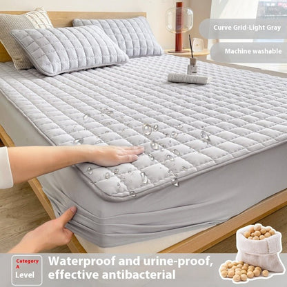Antibacterial Soybean Quilted Fitted Sheet Water - proof Mattress - Hearth & Lume