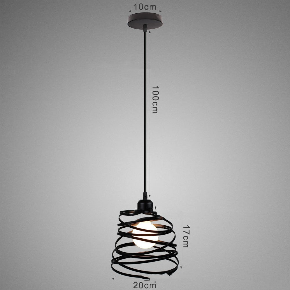 Restaurant Cafe Bar Iron Art Single Head Post Modern Chandelier - Hearth & Lume