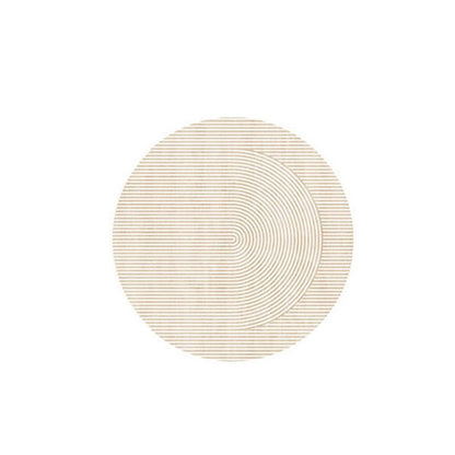 Modern Light Luxury Round Carpet Bedroom Living Room Sofa Leg Pads - Hearth & Lume