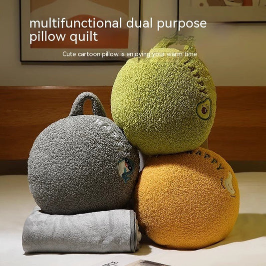 Pillow And Quilt Dual - use Two - in - one Nap Blanket Office Cushion - Hearth & Lume