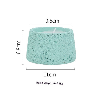 Home Decorative Crafts Candle Holder Cement Aromatherapy Candle Cup - Hearth & Lume