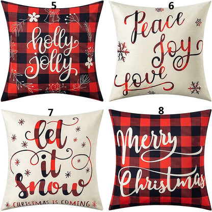 Christmas Fashion Minimalist Print Sofa Pillow Cover - Hearth & Lume