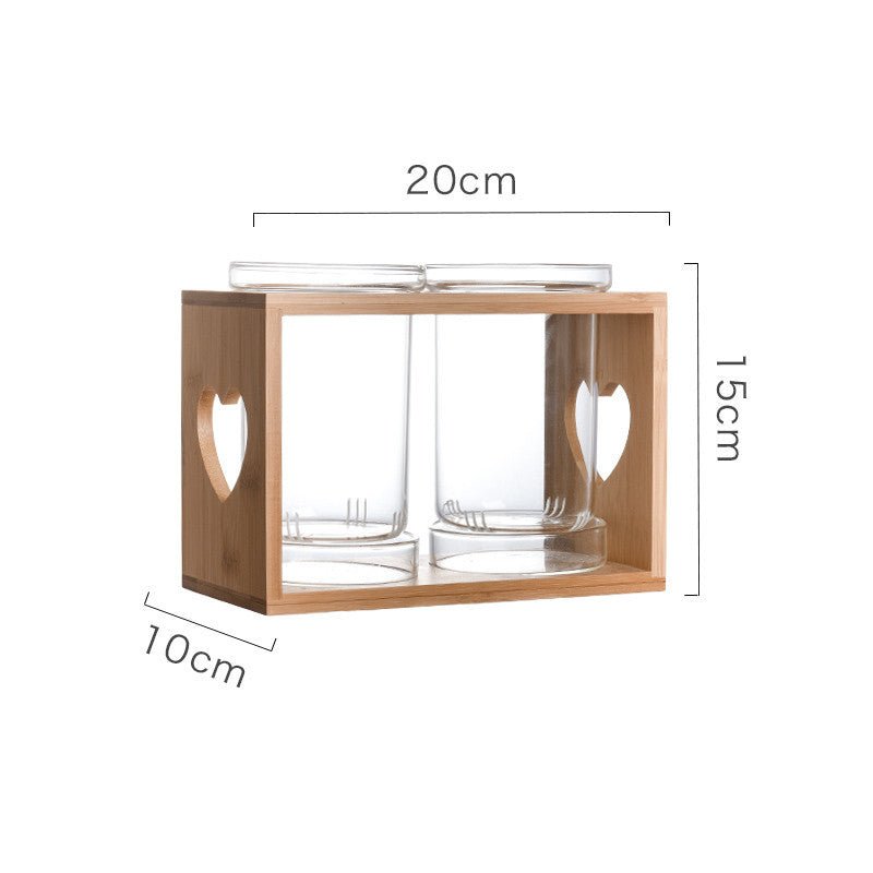 Household Glass Chopstick Holder Japanese Style Drain Chopstick Barrel - Hearth & Lume