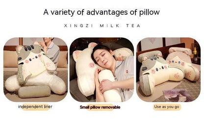 Bedside Soft Upholstery Big Backrest Waist Support Cushion Couch Pillow - Hearth & Lume