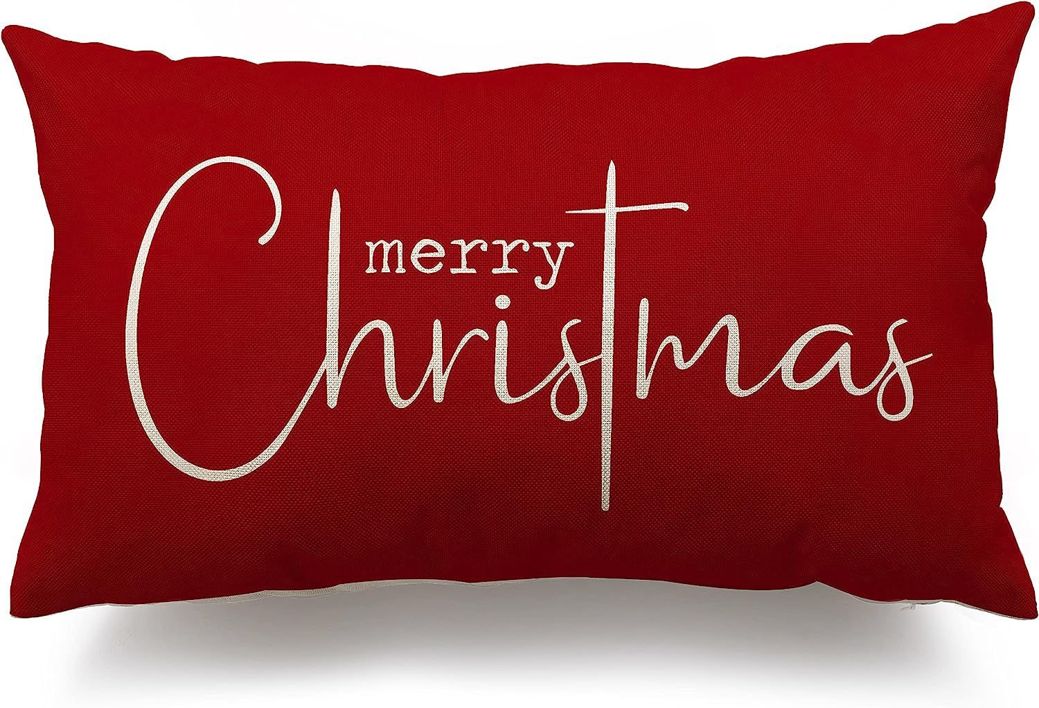 Christmas Simple Linen Pillow Cover Home Sofa Decoration - Hearth & Lume