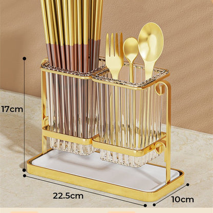 Draining Tube Wall - mounted Kitchen Rack Basket Chopsticks Cage - Hearth & Lume