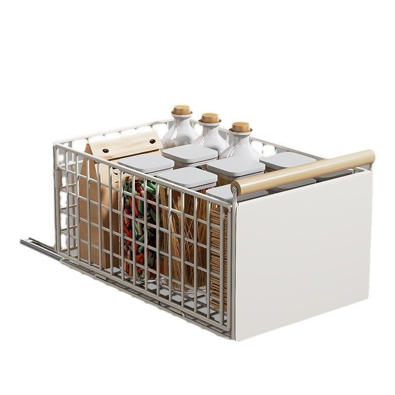 Kitchen Bathroom Multifunctional Foldable Pull Storage Basket - Hearth & Lume