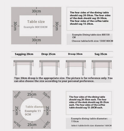 Tea Table Cloth Round Dining Table Cloth - Hearth & Lume