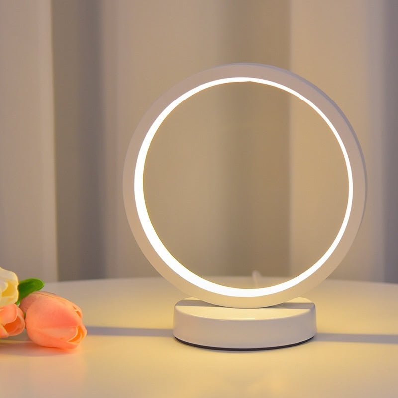 Nordic Decoration Table Lamp Ring Bedroom Bedside Lamp - Hearth & Lume