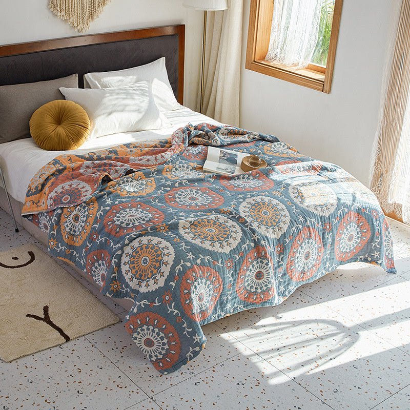 Bohemian Cotton Four Seasons Sofa Cover Blanket - Hearth & Lume