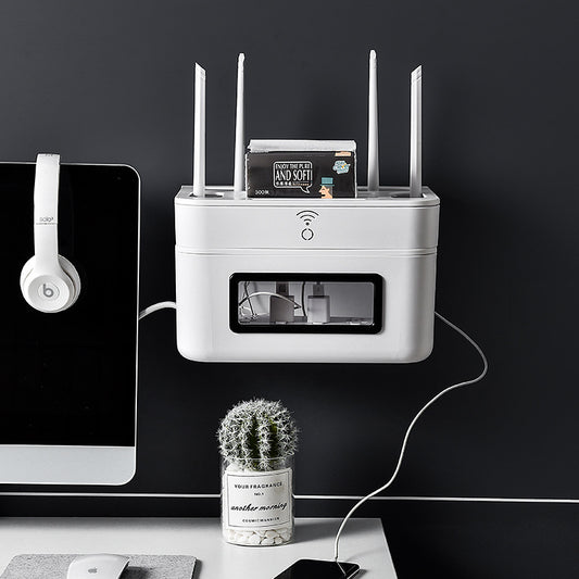 Home Wall Mounted Router Wire Storage Organizer Box