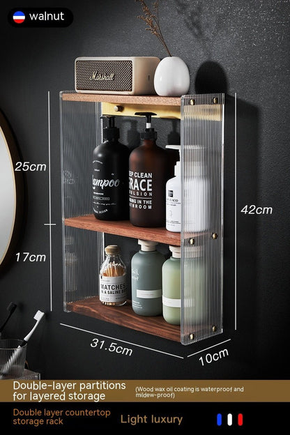 Bathroom Countertop Commodity Shelf Acrylic Storage Rack - Hearth & Lume