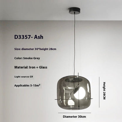 Creative Art Modern Minimalist Glass Bedroom Bedside Chandelier - Hearth & Lume
